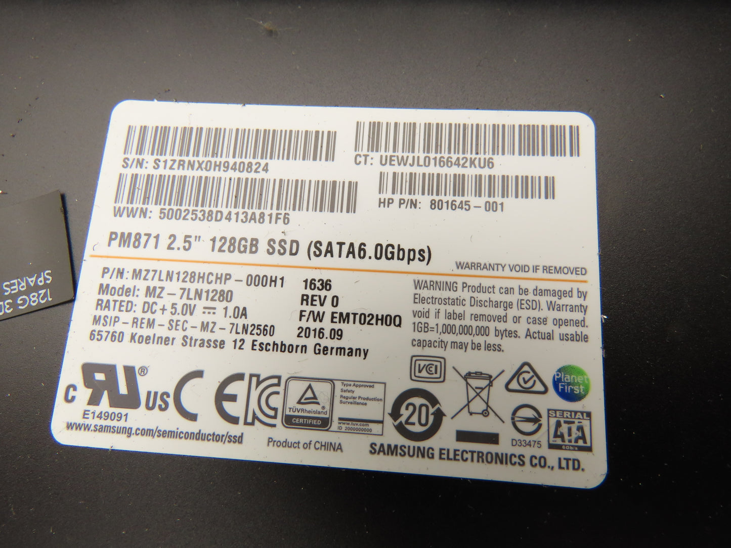 HP 800G2 SFF Elite Desk Intel Core i7-6700 3.4 GHz Quad W7 Pro 128GB SSD 8GB RAM