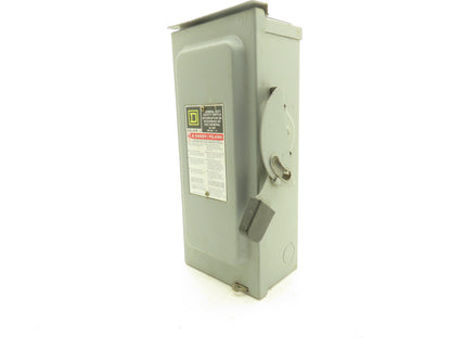 Square D H322NRB Safety Switch Disconnect 3 Ph 60 Amp 3 Pole 240Vac Fusible