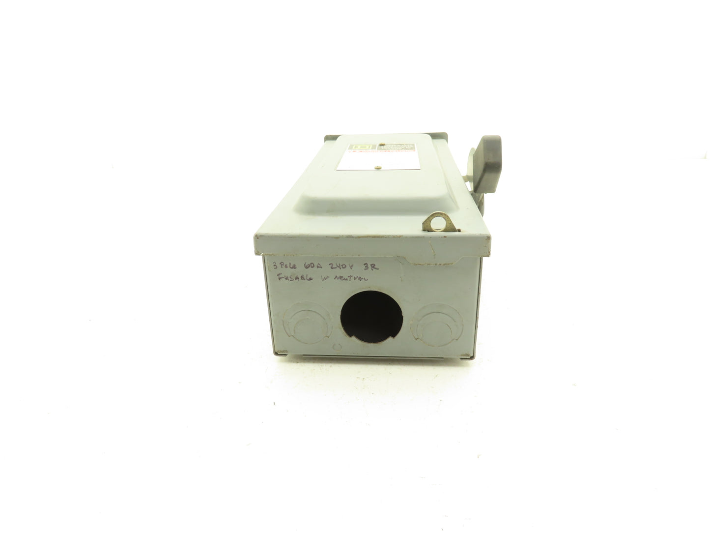Square D H322NRB Safety Switch Disconnect 3 Ph 60 Amp 3 Pole 240Vac Fusible