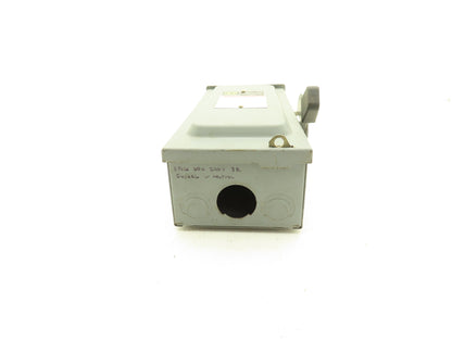 Square D H322NRB Safety Switch Disconnect 3 Ph 60 Amp 3 Pole 240Vac Fusible