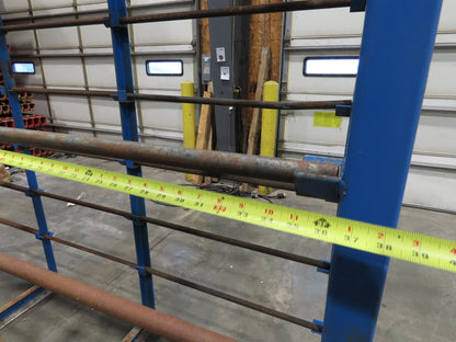 Industrial Custom Wire Spool Organizer Rack Cable Management 36 Rod 113x32x90"