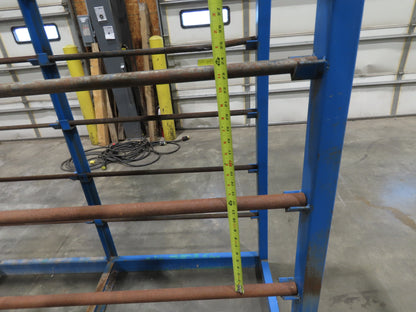 Industrial Custom Wire Spool Organizer Rack Cable Management 36 Rod 113x32x90"