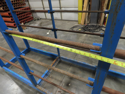 Industrial Custom Wire Spool Organizer Rack Cable Management 36 Rod 113x32x90"