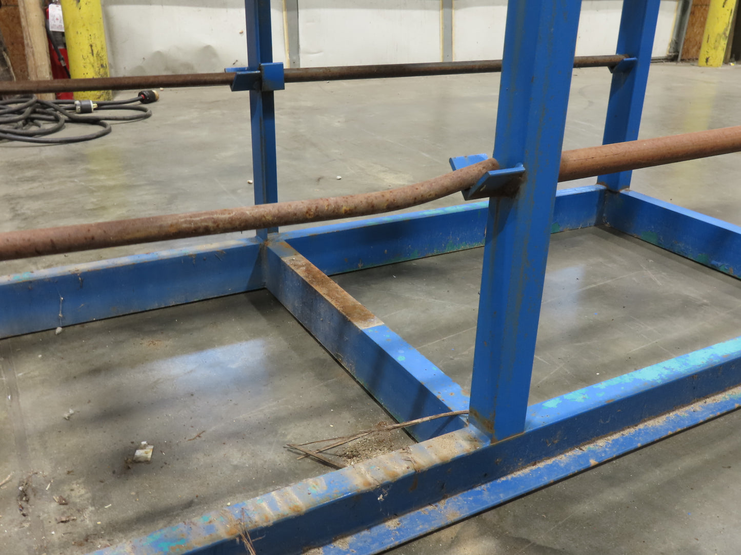 Industrial Custom Wire Spool Organizer Rack Cable Management 36 Rod 113x32x90"