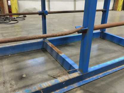 Industrial Custom Wire Spool Organizer Rack Cable Management 36 Rod 113x32x90"