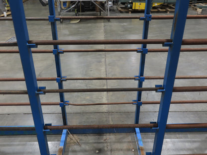 Industrial Custom Wire Spool Organizer Rack Cable Management 36 Rod 113x32x90"