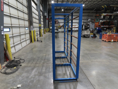 Industrial Custom Wire Spool Organizer Rack Cable Management 36 Rod 113x32x90"