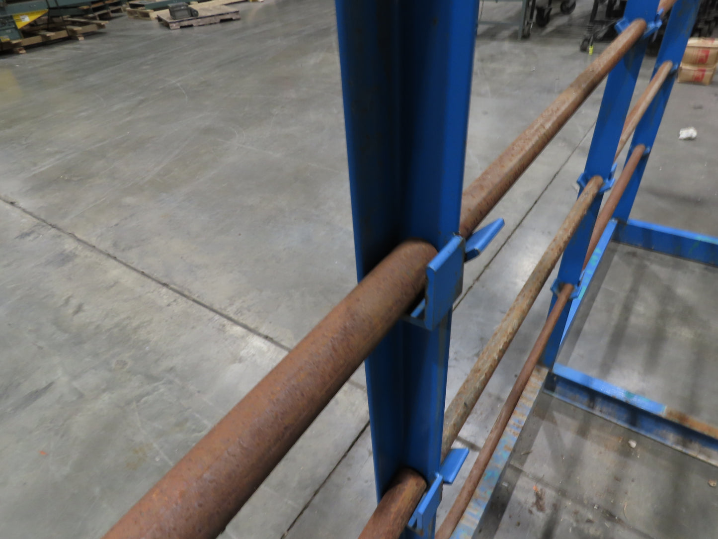 Industrial Custom Wire Spool Organizer Rack Cable Management 36 Rod 113x32x90"