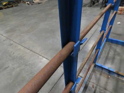 Industrial Custom Wire Spool Organizer Rack Cable Management 36 Rod 113x32x90"