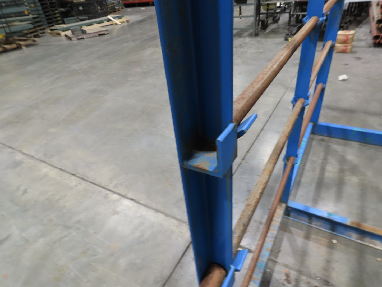 Industrial Custom Wire Spool Organizer Rack Cable Management 36 Rod 113x32x90"