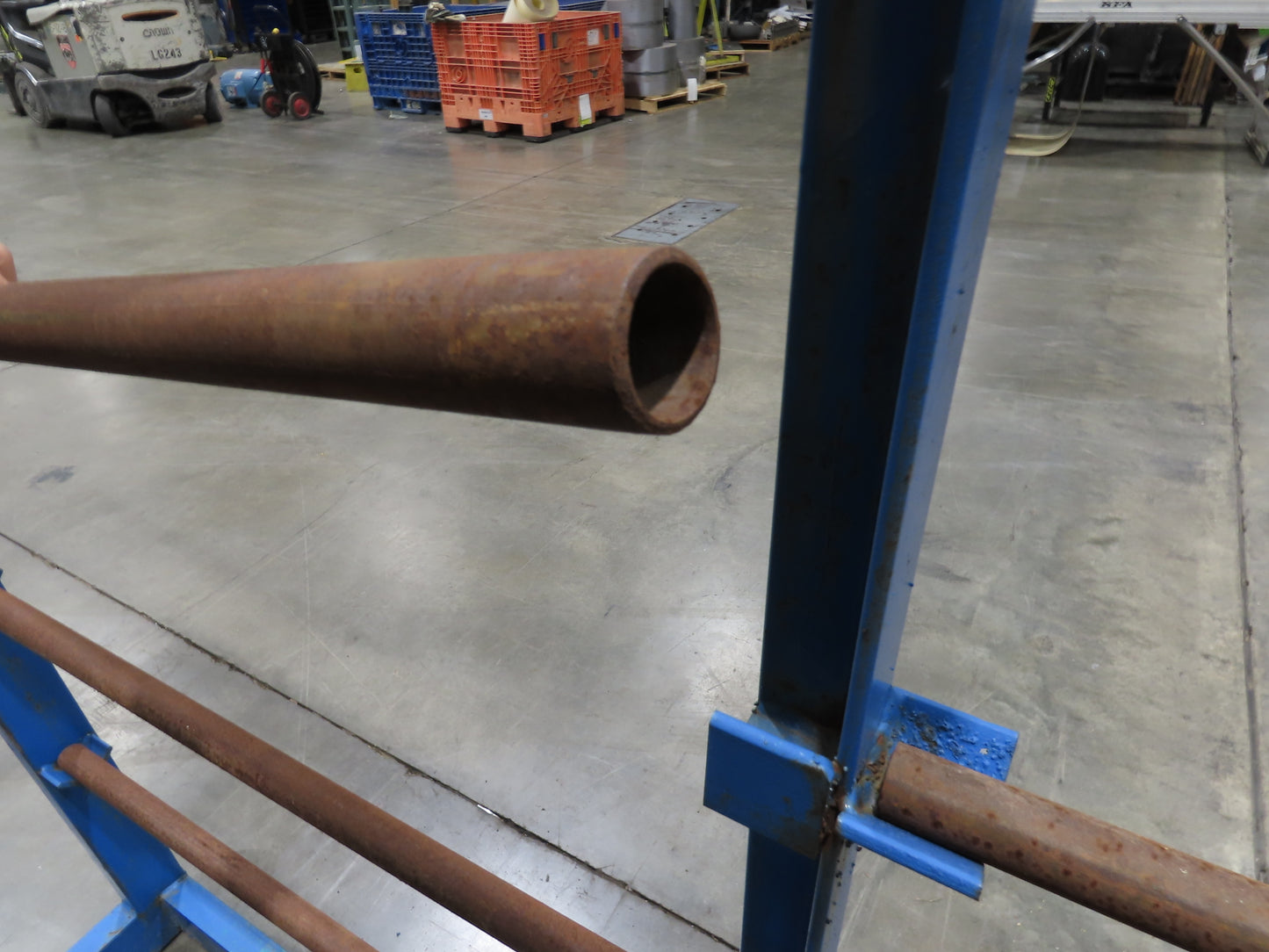 Industrial Custom Wire Spool Organizer Rack Cable Management 36 Rod 113x32x90"