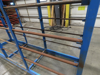 Industrial Custom Wire Spool Organizer Rack Cable Management 36 Rod 113x32x90"