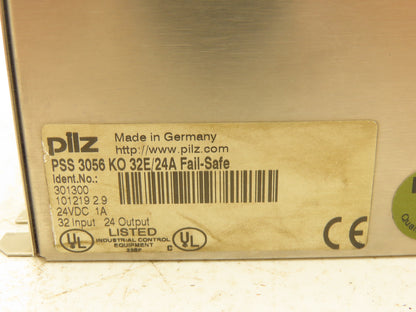 Pilz PSS 3056 K0 32E/24A Compact Programmable Safety Controller 24VDC 32 Input