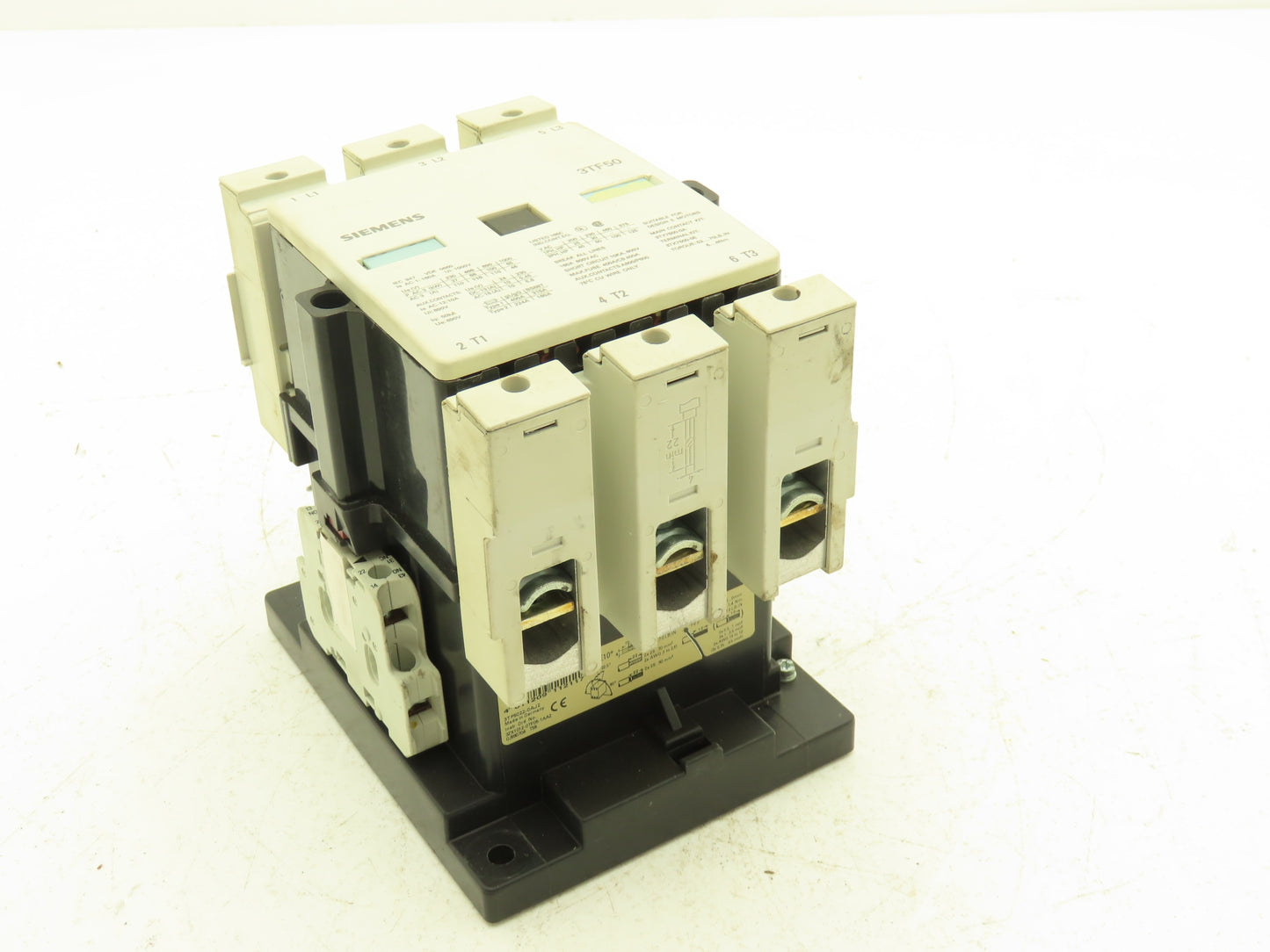 Siemens 3TF50 22-0AJ2 Motor Starter IEC Contactor 3Ph 1000V 125Hp 160A Coil 115V