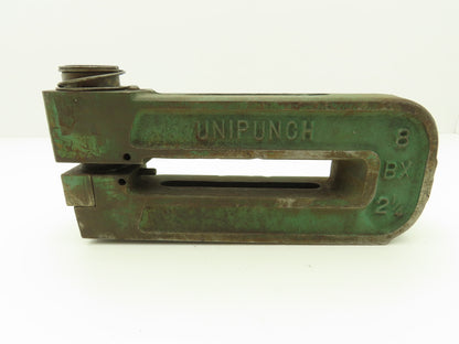 Unipunch 8BX2-1/4 Press Brake Punch C Frame 35/64" Circle 8" Throat 2-1/4" W