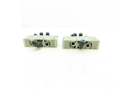 Festo VL-5/3G-3/8-B Pneumatic Control Valve 40-145PSI 3/8"NPT Ports Lot of 2