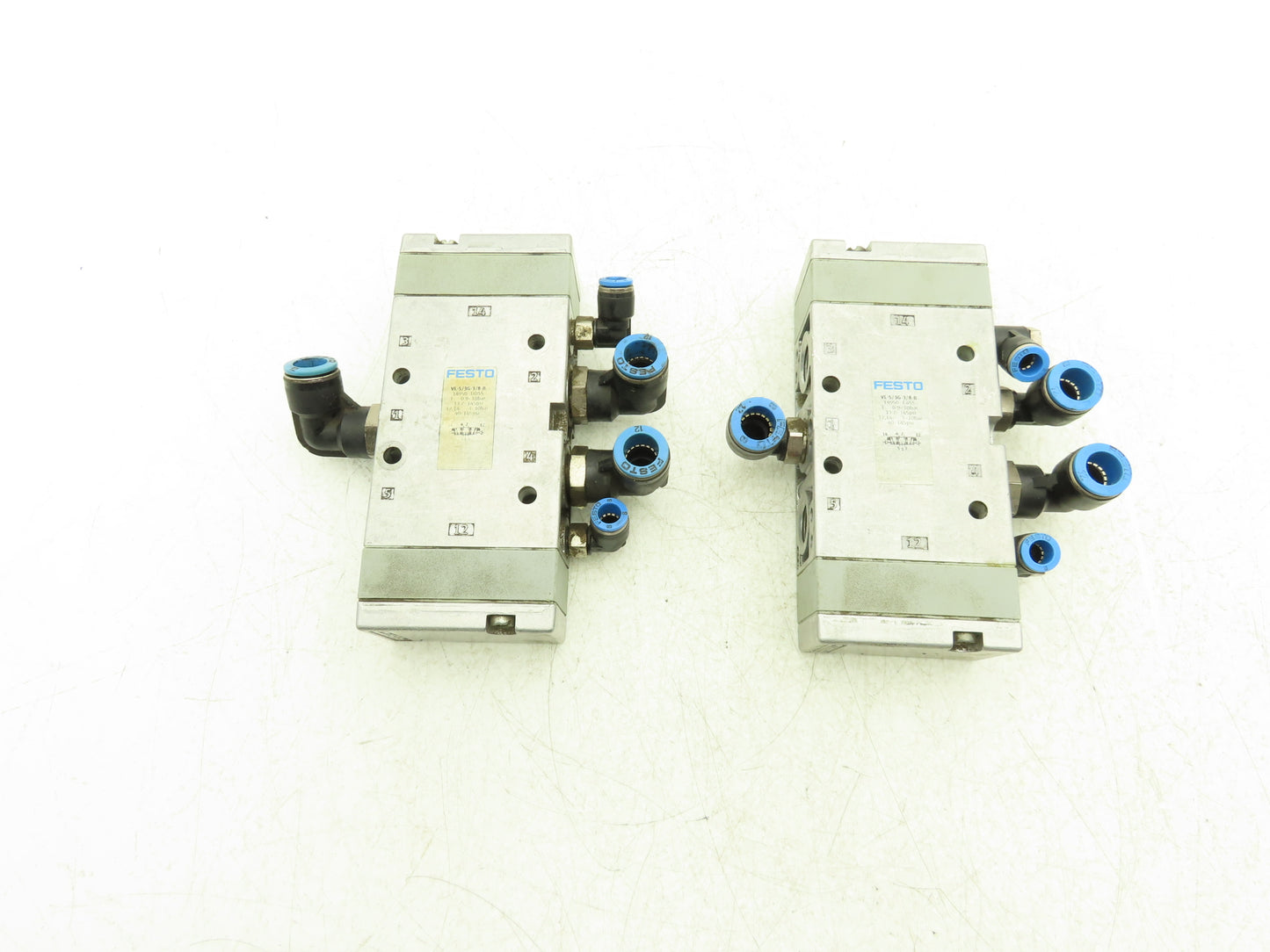 Festo VL-5/3G-3/8-B Pneumatic Control Valve 40-145PSI 3/8"NPT Ports Lot of 2