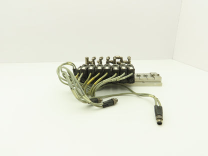 Vektor AG VP8100196 12-Station Manifold w/Herion Pneumatic Solenoid Valves 24VDC