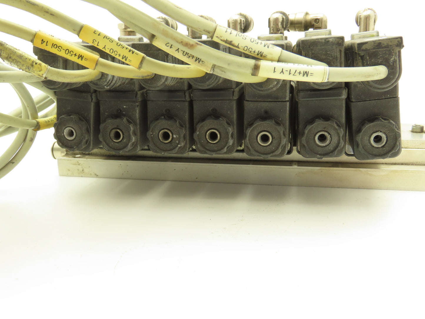 Vektor AG VP8100196 12-Station Manifold w/Herion Pneumatic Solenoid Valves 24VDC