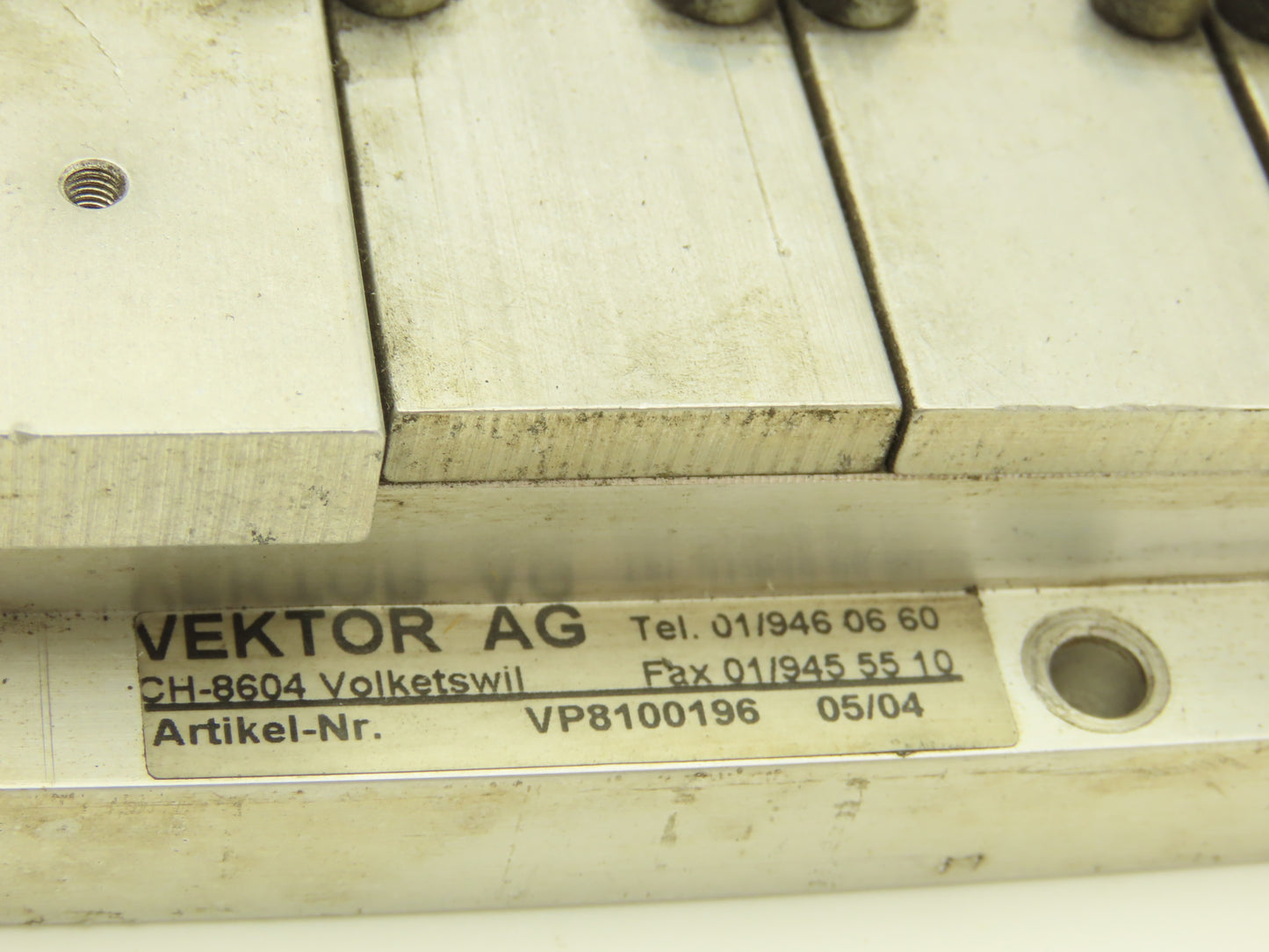 Vektor AG VP8100196 12-Station Manifold w/Herion Pneumatic Solenoid Valves 24VDC