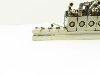 Vektor AG VP8100196 12-Station Manifold w/Herion Pneumatic Solenoid Valves 24VDC