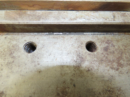 Press Brake Bed Offset Tang Base 9.5" Deep 18" Wide With T Slots 1/2" Tang