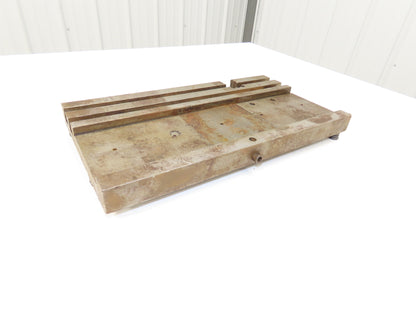 Press Brake Bed Offset Tang Base 9.5" Deep 18" Wide With T Slots 1/2" Tang