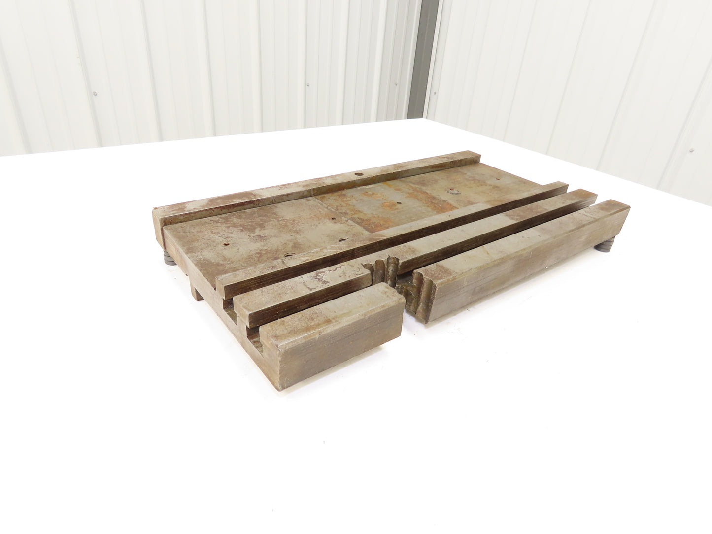 Press Brake Bed Offset Tang Base 9.5" Deep 18" Wide With T Slots 1/2" Tang