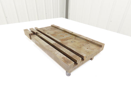 Press Brake Bed Offset Tang Base 9.5" Deep 18" Wide With T Slots 1/2" Tang