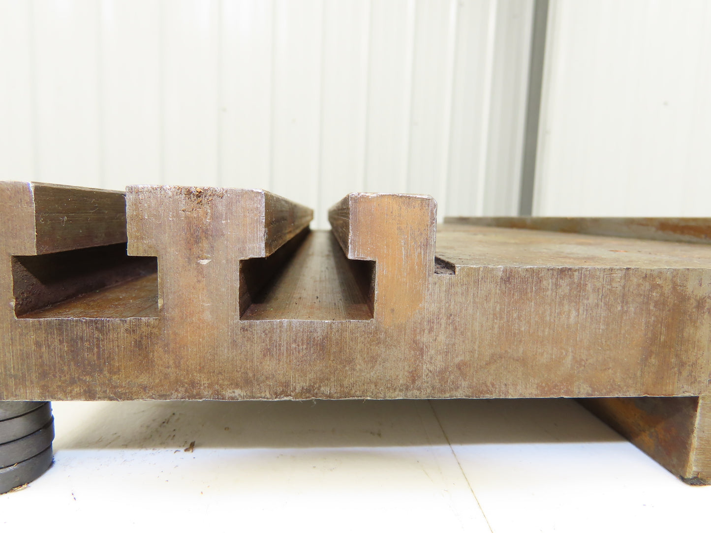 Press Brake Bed Offset Tang Base 9.5" Deep 18" Wide With T Slots 1/2" Tang