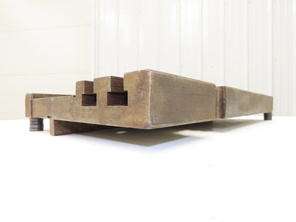 Press Brake Bed Offset Tang Base 9.5" Deep 18" Wide With T Slots 1/2" Tang