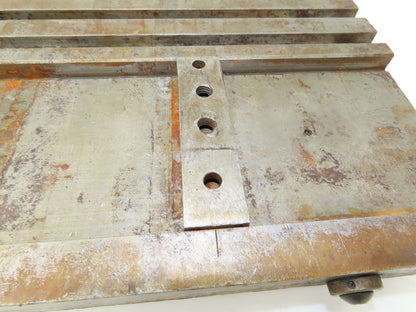 Press Brake Bed Offset Tang Base 36" Deep 18" Wide With T Slots 1/2" Tang