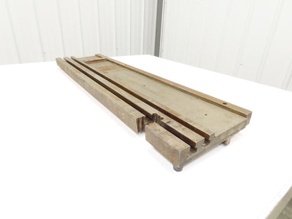Press Brake Bed Offset Tang Base 36" Deep 18" Wide With T Slots 1/2" Tang