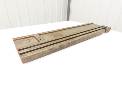 Press Brake Bed Offset Tang Base 36" Deep 18" Wide With T Slots 1/2" Tang