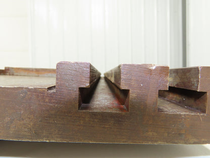 Press Brake Bed Offset Tang Base 36" Deep 18" Wide With T Slots 1/2" Tang