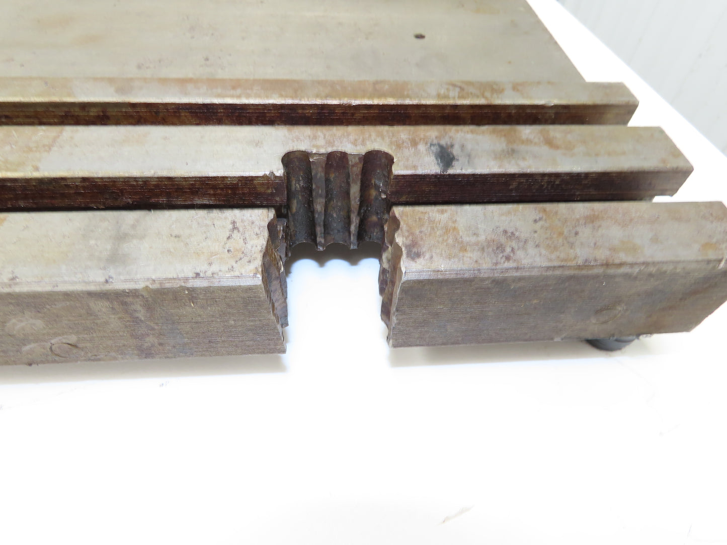 Press Brake Bed Offset Tang Base 36" Deep 18" Wide With T Slots 1/2" Tang