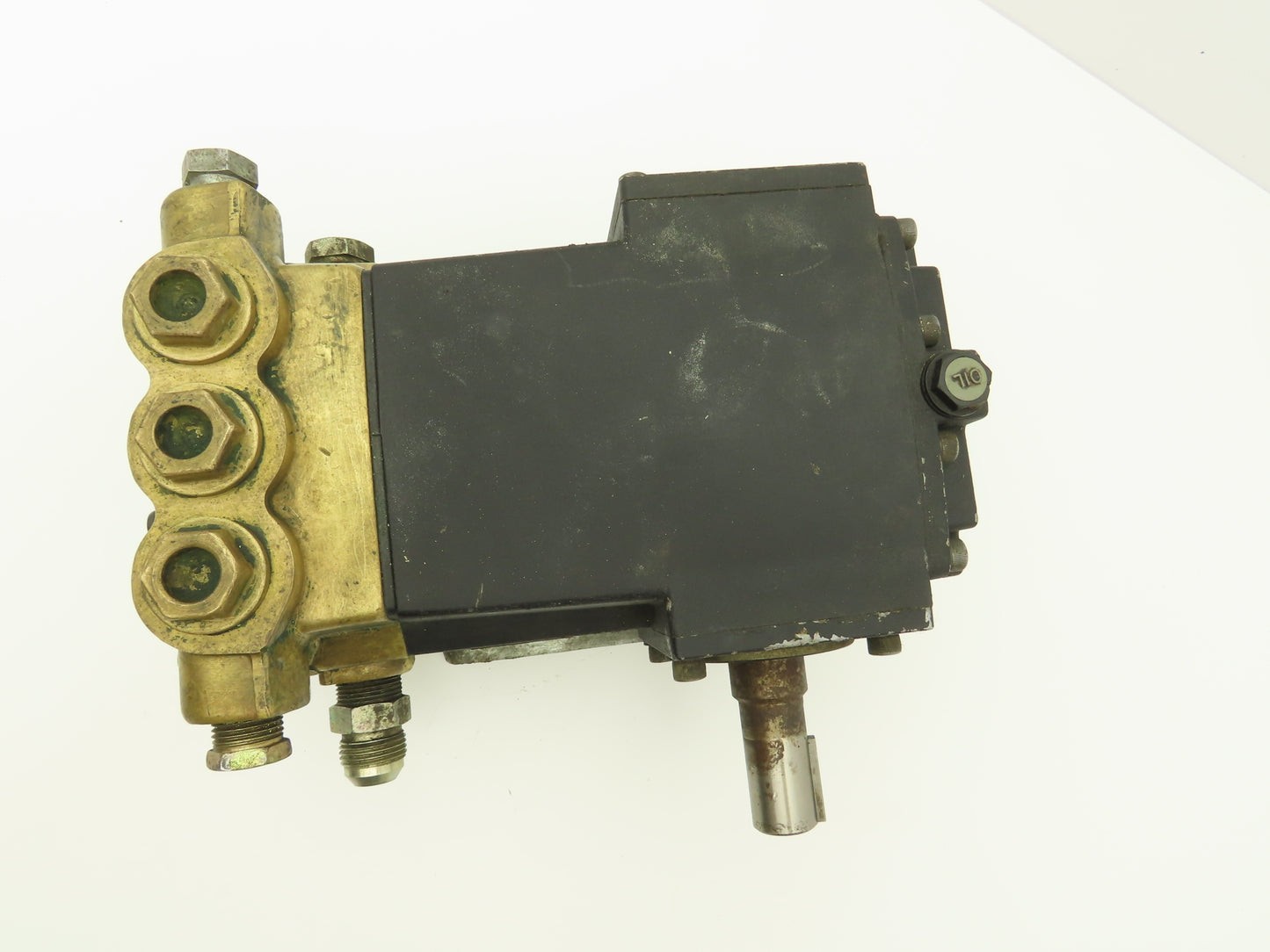 Brass Pressure Washer Triplex Plunger Water Pump 3/4"x 1" Ports  *No Tag*