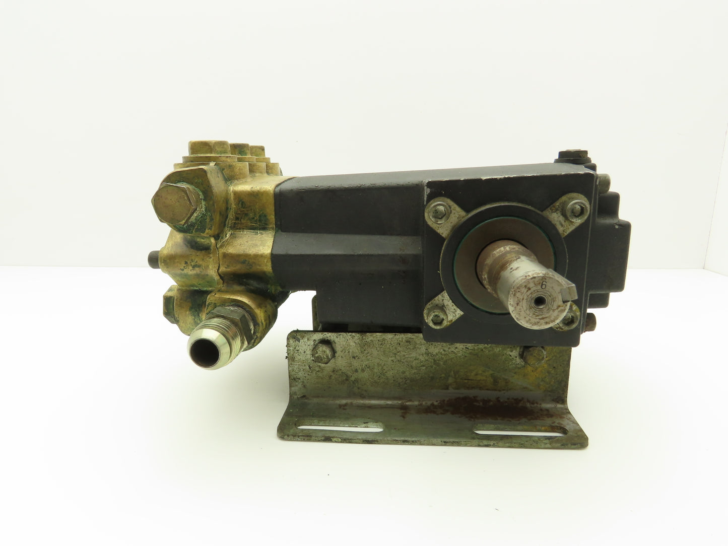 Brass Pressure Washer Triplex Plunger Water Pump 3/4"x 1" Ports  *No Tag*