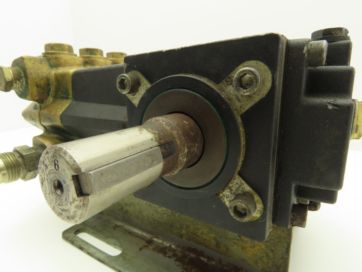 Brass Pressure Washer Triplex Plunger Water Pump 3/4"x 1" Ports  *No Tag*