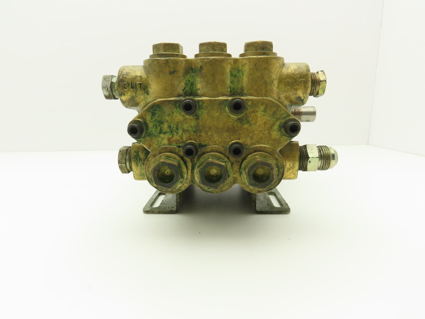 Brass Pressure Washer Triplex Plunger Water Pump 3/4"x 1" Ports  *No Tag*