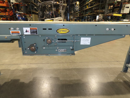 Hytrol 24"x 19' 10" Slider Bed Conveyor 18"Belt 1Hp 3PH Center Drive 110FPM