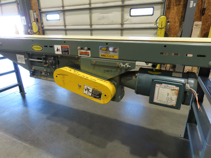 Hytrol 24"x 19' 10" Slider Bed Conveyor 18"Belt 1Hp 3PH Center Drive 110FPM