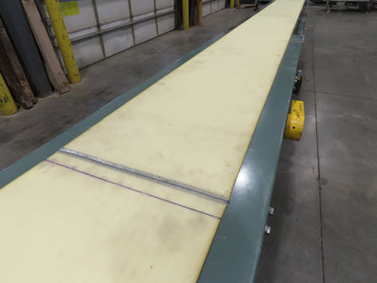 Hytrol 24"x 19' 10" Slider Bed Conveyor 18"Belt 1Hp 3PH Center Drive 110FPM