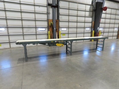 Hytrol 24"x 19' 10" Slider Bed Conveyor 18"Belt 1Hp 3PH Center Drive 110FPM