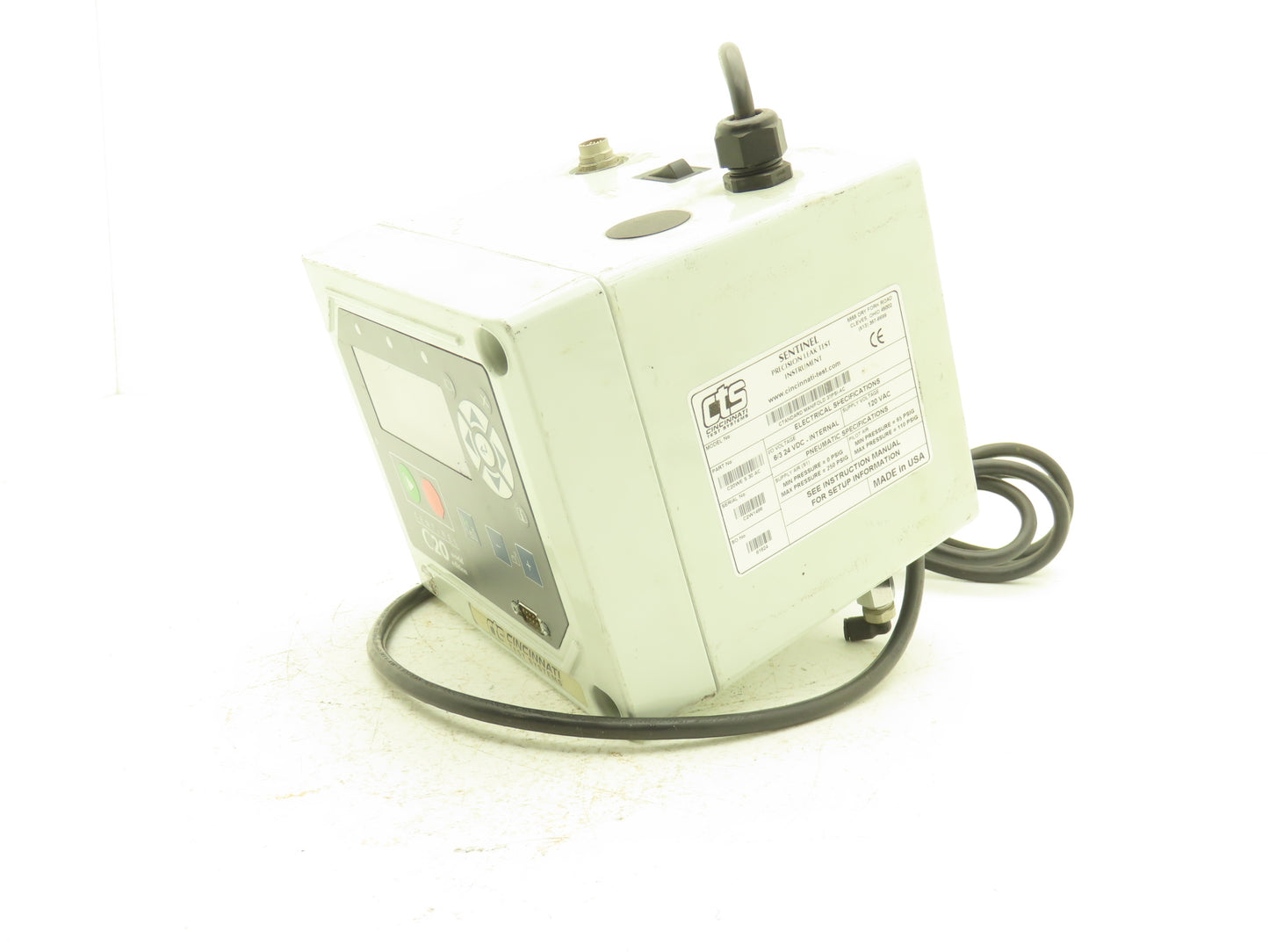 Cincinnati Test Systems C20WE Leak Test System 120VAC 24VDC Internal 0-250PSIG