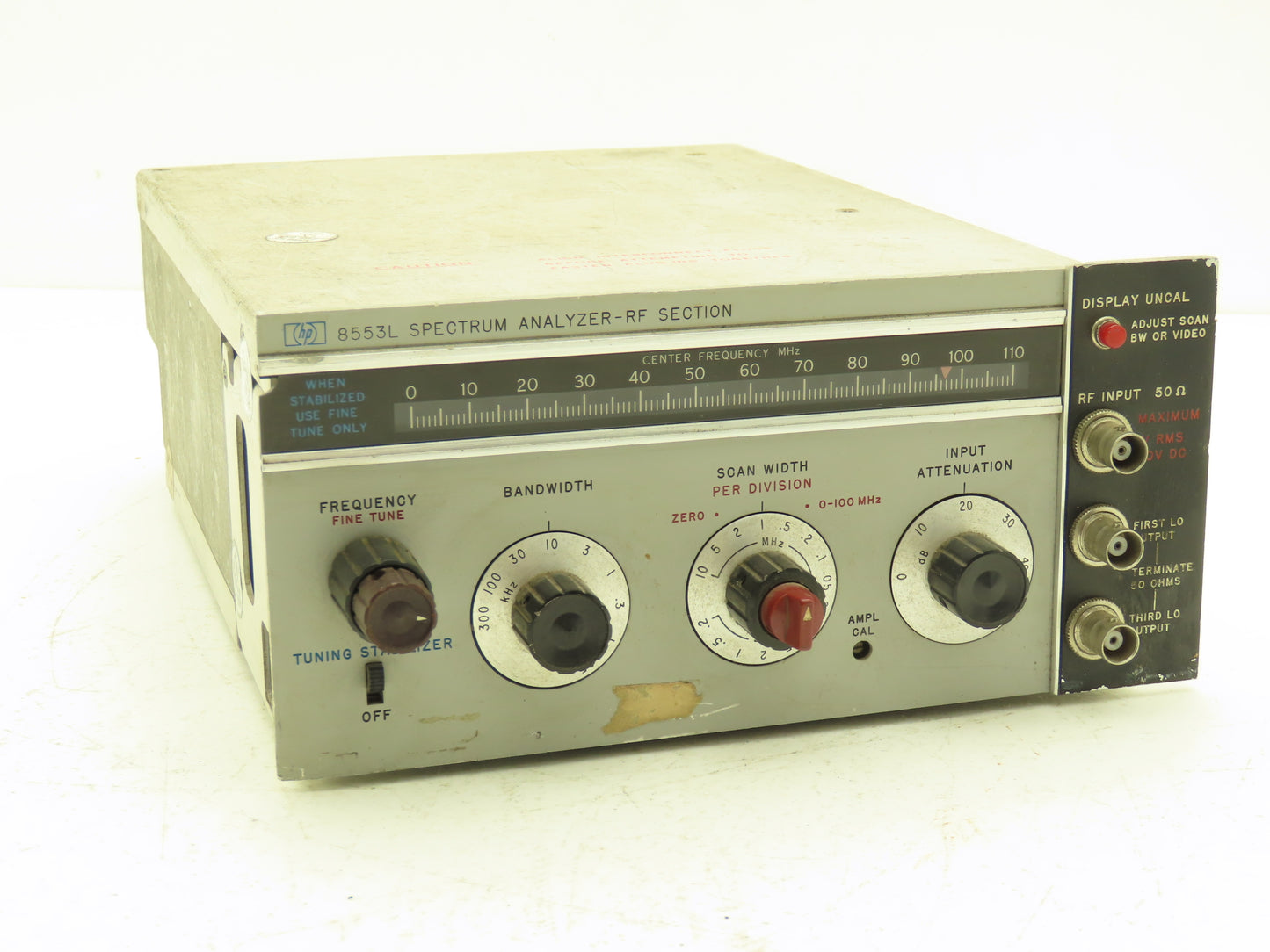 Hewlett Packard 8553L Spectrum Analyzer - RF Section