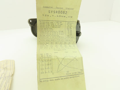 Delco-Remy CL2385010R Clark Forklift Starter 10-Tooth SYSR0082