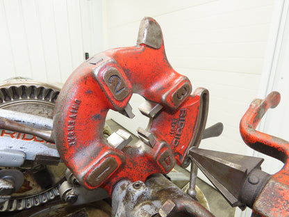 Ridgid 535 Pipe Bolt Threader Machine 120VAC Die Head Cutter Reamer 33" Stand