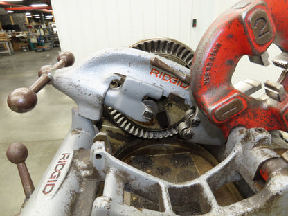 Ridgid 535 Pipe Bolt Threader Machine 120VAC Die Head Cutter Reamer 33" Stand