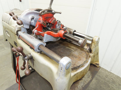 Ridgid 535 Pipe Bolt Threader Machine 120VAC Die Head Cutter Reamer 33" Stand
